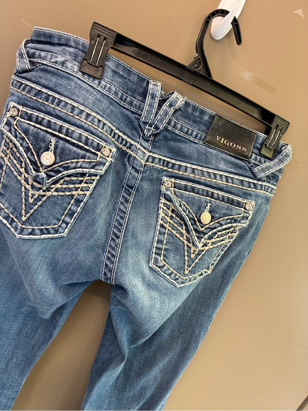 GAP Women’s Medium Blue Boot Cut Jeans with Contrast Stitching